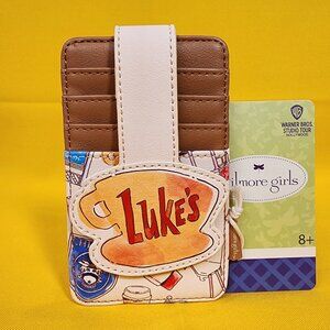 Loungefly Gilmore Girls Luke's Cafe Coffee Shop Allover Print Cardholder Wallet